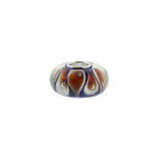 Murano Glass Bead Sterling Silver Cufflinks in Black Orange and Brown I Jan Leslie Cufflinks and Accessories. 