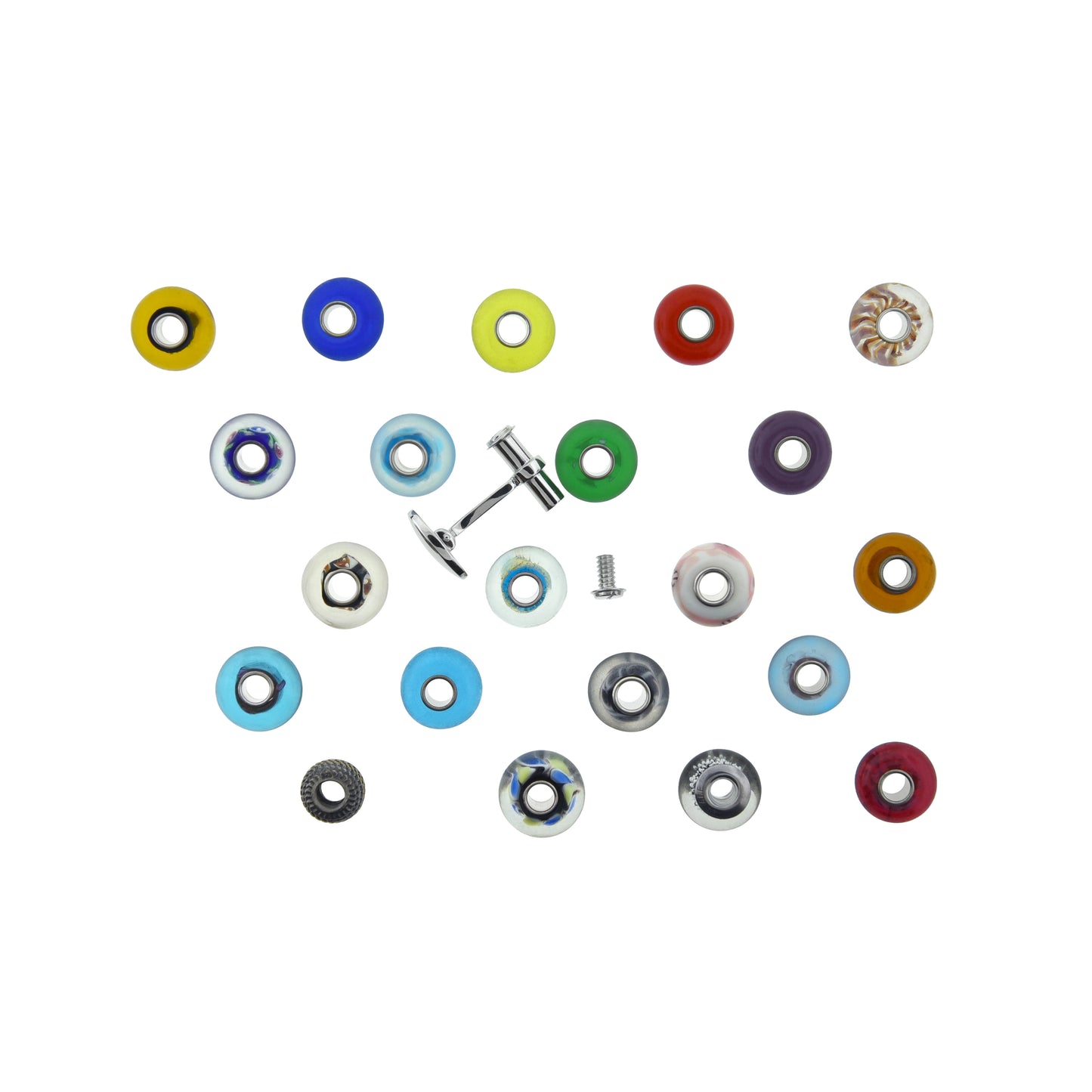 Create Your Own Murano Glass Bead Sterling Silver Cufflinks I Jan Leslie