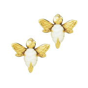 Bee Stud Mother of Pearl Sterling Earring