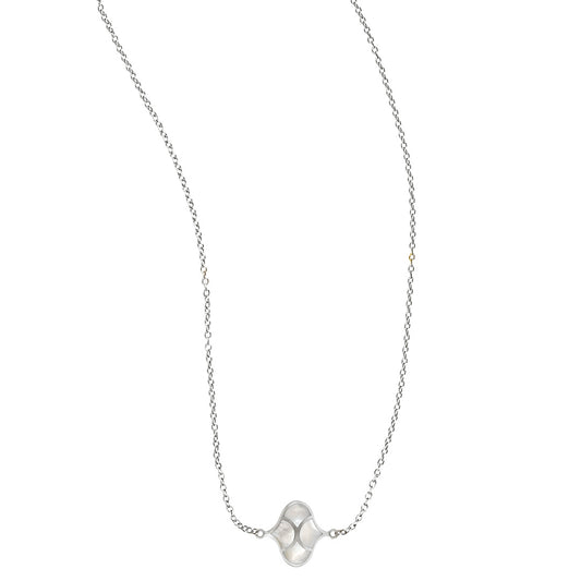 Koi Mother of Pearl Sterling Pendant Necklace