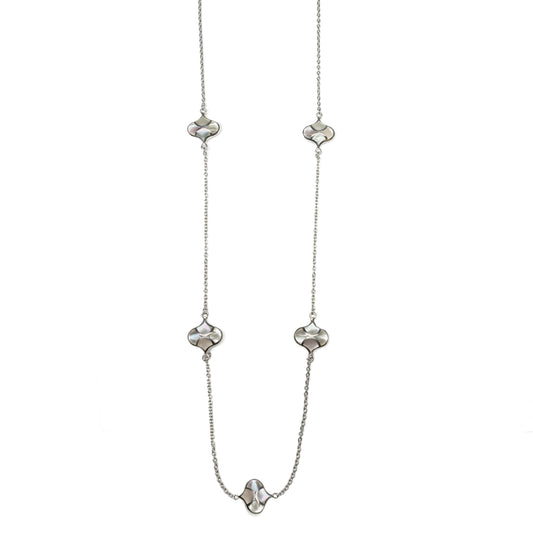 Koi Cascade Mother of Pearl Sterling Silver Necklace 5 Necklaces Jan Leslie Jan Leslie