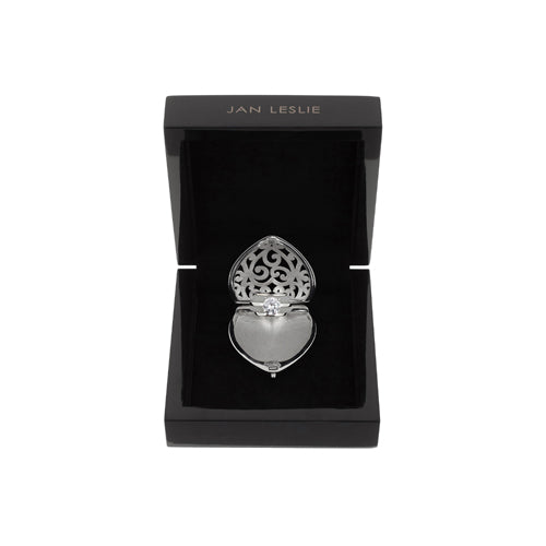 Heart-Shaped Engagement Ring Keeper Sterling Silver Locket Charms Jan Leslie Jan Leslie