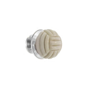 Hand-Carved Mystical Knot Gemstone Sterling Silver Lapel Pin Media in bone I Jan Leslie Cufflinks and Accessories. 
