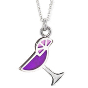 Martini Glass Charm Necklace - Jan Leslie Cufflinks and Accessories