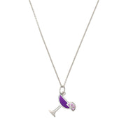 Martini Glass Charm Necklace Charms Jan Leslie Jan Leslie