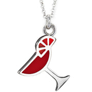 Martini Glass Charm Necklace - Jan Leslie Cufflinks and Accessories