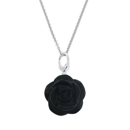 Large Gemstone Rose Pendant - Jan Leslie Cufflinks and Accessories