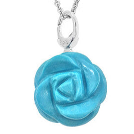 Large Gemstone Rose Pendant - Jan Leslie Cufflinks and Accessories