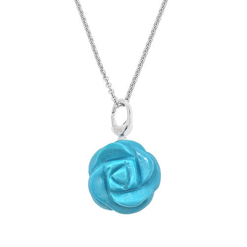 Large Gemstone Rose Pendant - Jan Leslie Cufflinks and Accessories