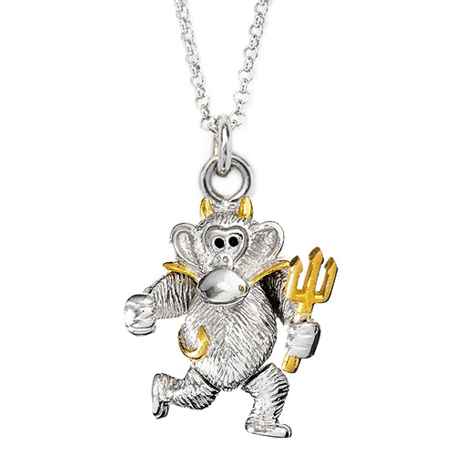 Two Tone Devil Monkey Charm - Jan Leslie Cufflinks and Accessories