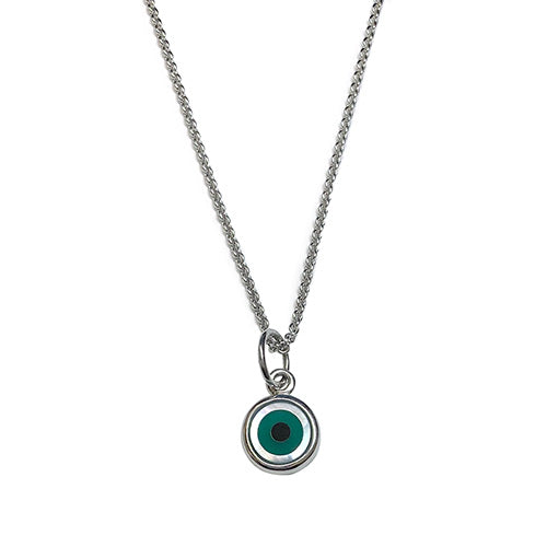 Evil Eye Pendant Charms Jan Leslie Agate-Flat Jan Leslie