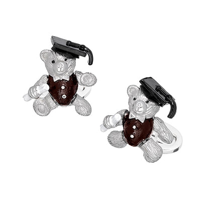 Graduation Gift Bear Cufflinks - Jan Leslie Cufflinks and Accessories