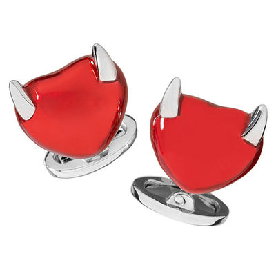 Horn and Heart Cufflinks - Jan Leslie Cufflinks and Accessories