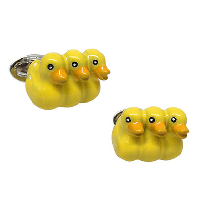 Rub-a-Dub-Dub Three Ducks in a Tub Cufflinks - Jan Leslie Cufflinks and Accessories