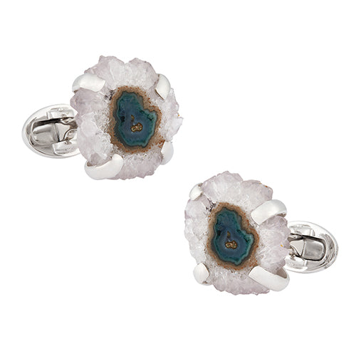 Stalactite Sterling Silver Cufflinks - Jan Leslie Cufflinks and Accessories
