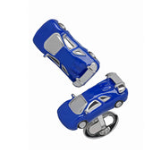Blue enamel sports car cufflinks, Jan Leslie