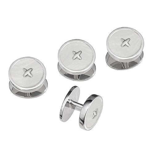 Classic Button Tuxedo Studs - Jan Leslie Cufflinks and Accessories