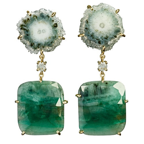 Valle de Cocora 18K One of a Kind Earrings Bespoke Earrings Jan Leslie Jan Leslie