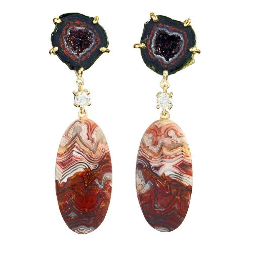 Kilauea 18K One of a Kind Earrings Bespoke Earrings Jan Leslie Jan Leslie