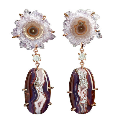 Doe Mountain 18K One of a Kind Earrings Bespoke Earrings Jan Leslie Jan Leslie
