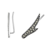 Seagrass Stud Earrings: The Stardust Pav̩ Jewelry Collection by Jan Leslie
