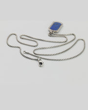 Gemstone Plaque Sterling Pendant & Necklace