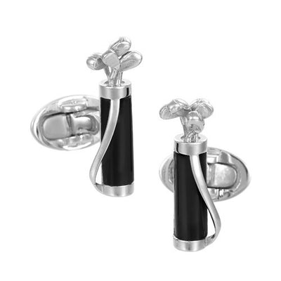 Gemstone Golf Bag and Club Cufflinks - Jan Leslie Cufflinks and Accessories