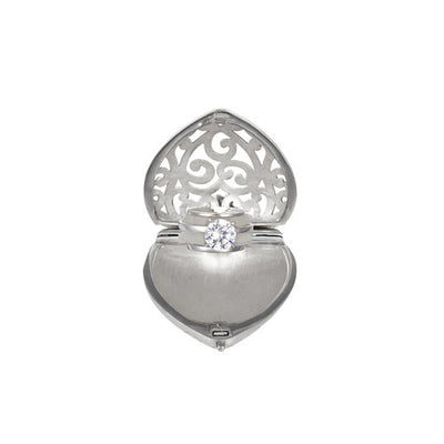 Heart-Shaped Engagement Ring Locket - Jan Leslie Cufflinks and Accessories