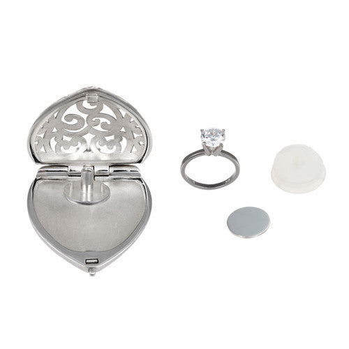 Heart-Shaped Engagement Ring Locket - Jan Leslie Cufflinks and Accessories